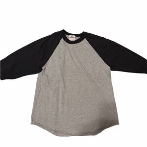 Classic Raglan Short Sleeve Tee - Gray/Black
